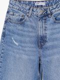 Jeans straight con effetto consumato decorativo - Blu - CROPP - small5