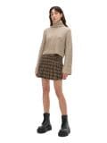 Jesienny sweter oversize z golfem - beżowy - CROPP - small3