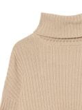 Jesienny sweter oversize z golfem - beżowy - CROPP - small7