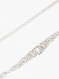 Metalowy pasek z łańcuchowym splotem - srebrny - CROPP - small3
