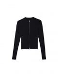 Czarny rozpinany sweter w prążki - czarny - CROPP - small4