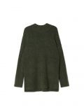 Ciemnozielony sweter oversize z wełną - zielony - CROPP - small4