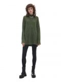 Ciemnozielony sweter oversize z wełną - zielony - CROPP - small2