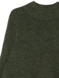 Ciemnozielony sweter oversize z wełną - zielony - CROPP - small5