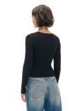 Czarny sweter z wycięciem z przodu - czarny - CROPP - small6
