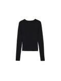 Czarny sweter z wycięciem z przodu - czarny - CROPP - small5