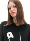Pulover s potiskom - črna - CROPP - small5