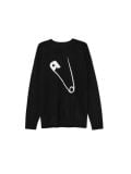 Pulover s potiskom - črna - CROPP - small3