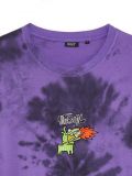 Fioletowy t-shirt z haftem - fioletowy - CROPP - small2