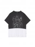 Dwukolorowy t-shirt Naruto Shippuden - czarny - CROPP - small1