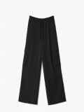 Czarne spodnie wide leg cargo - czarny - CROPP - small4