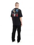 Czarny t-shirt z nadrukiem Nas - czarny - CROPP - small1