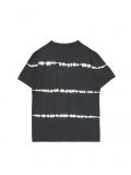 Czarno-biała koszulka z wzorem tie-dye - czarny - CROPP - small4
