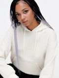 Kremowa bluza basic z kapturem - kremowy - CROPP - small2