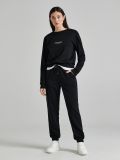 Czarna bluza z napisem - czarny - CROPP - small2
