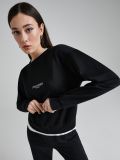 Czarna bluza z napisem - czarny - CROPP - small1