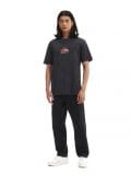 T-shirt z efektem acid wash - czarny - CROPP - small1