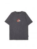 T-shirt z efektem acid wash - czarny - CROPP - small2