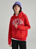 Czerwona bluza z kapturem oversize - czerwony - CROPP - small1