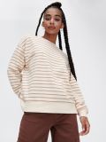 Bluza w paski - beżowy - CROPP - small1