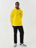 Żółta bluza z kapturem i nadrukiem - żółty - CROPP - small3