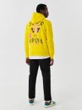 Żółta bluza z kapturem i nadrukiem - żółty - CROPP - small2