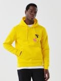 Żółta bluza z kapturem i nadrukiem - żółty - CROPP - small4