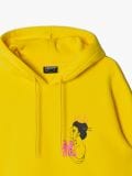 Żółta bluza z kapturem i nadrukiem - żółty - CROPP - small6