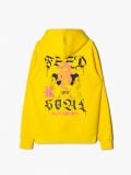 Żółta bluza z kapturem i nadrukiem - żółty - CROPP - small7