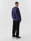 Bluza oversize z nadrukiem - fioletowy - CROPP - small3