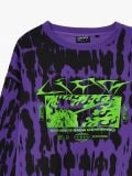 Bluza oversize z nadrukiem - fioletowy - CROPP - small5