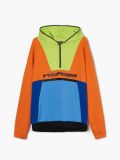 Multikolorowa bluza z kapturem - pomarańczowy - CROPP - small1