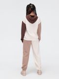 Felpa con cappuccio beige e marrone - Beige - CROPP - small3