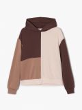 Felpa con cappuccio beige e marrone - Beige - CROPP - small4