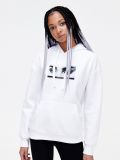 Felpa bianca con cappuccio e stampa - Bianco - CROPP - small2