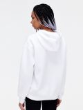 Felpa bianca con cappuccio e stampa - Bianco - CROPP - small3