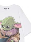 T-shirt z Baby Yodą - biały - CROPP - small2
