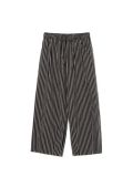 Hlače v črtah - črna - CROPP - small4