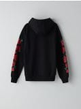Hanorac cu motiv floral - negru - CROPP - small3