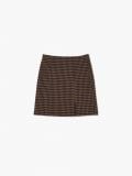 Spódniczka mini w kratkę - brązowy - CROPP - small4