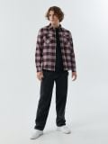 Flanelowa koszula w kratę - różowy - CROPP - small2