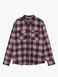 Flanelowa koszula w kratę - różowy - CROPP - small4
