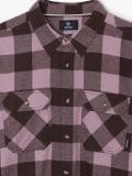 Flanelowa koszula w kratę - różowy - CROPP - small5