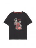 T-Shirt mit Weihnachtsmotiv - Schwarz - CROPP - small1
