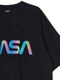T-shirt nera con stampa NASA - Nero - CROPP - small2
