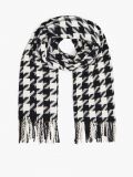 Szalik w pepitkę - czarny - CROPP - small2
