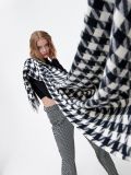 Szalik w pepitkę - czarny - CROPP - small5