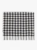 Szalik w pepitkę - czarny - CROPP - small3