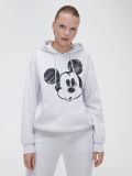 Szara bluza z kapturem Mickey Mouse - jasny szary - CROPP - small2