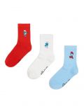 3 pack skarpetek ze Smerfami - wielobarwny - CROPP - small1